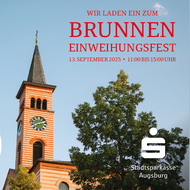 Einweihung des restaurierten Brunnens des Finanz- und Gesundheitszentrums Friedberg