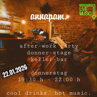 After-Work Party „Donner-Stage“ Kellerbar ANNAPAM
