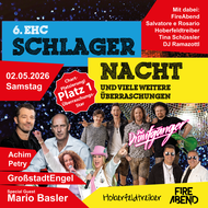 Achim Petry, Mario Basler, GroßstadtEngel und Die Draufgänger und eine Platz-1-Chart-Überraschung zu Gast bei der 6. EHC Schlager-Nacht! 