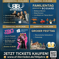 Jubiläumsparty 100 Jahre Sportfreunde Illerrieden