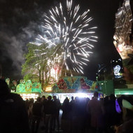 Abschlussfeuerwerk des Augsburger Herbstplärrers