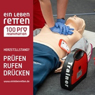 Informieren. Üben. Leben retten. - Aktion „EIN LEBEN RETTEN“ – das kannst auch du! in der City-Galerie Augsburg