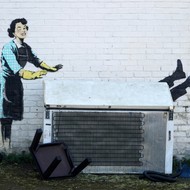 Neues Banksy-Kunstwerk an Wand in Großbritannien aufgetaucht