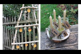 -DIY- nachhaltige Weihnachtsdekoration für Zuhause