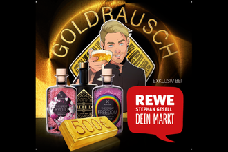 Gin kaufen und 500€ Goldbarren gewinnen: Aktion beim REWE Gesell Markt Augsburg mit Michi Palma