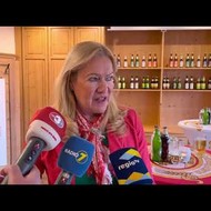 Gold-Ochsen Geschäftsführerin Ulrike Freund nach dem Brauerei-Besuch von Bundeskanzler Olaf Scholz